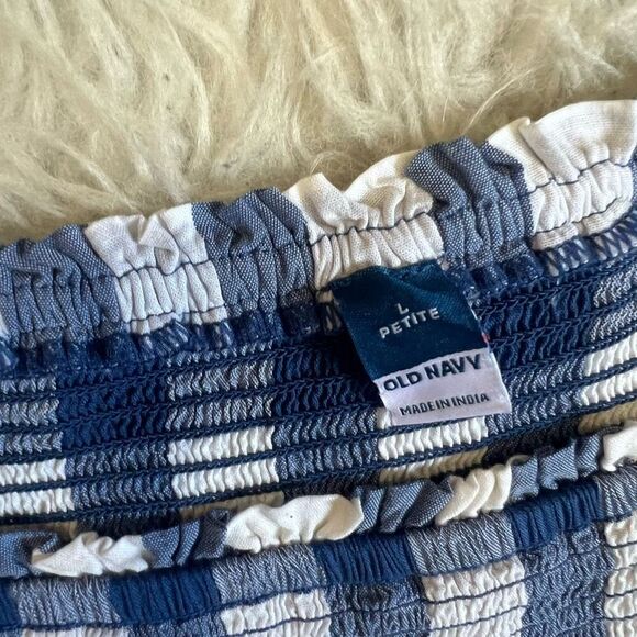 Old Navy Fit & Flare Flutter-Sleeve Gingham Mini Dress for Women L - Picture 2 of 10